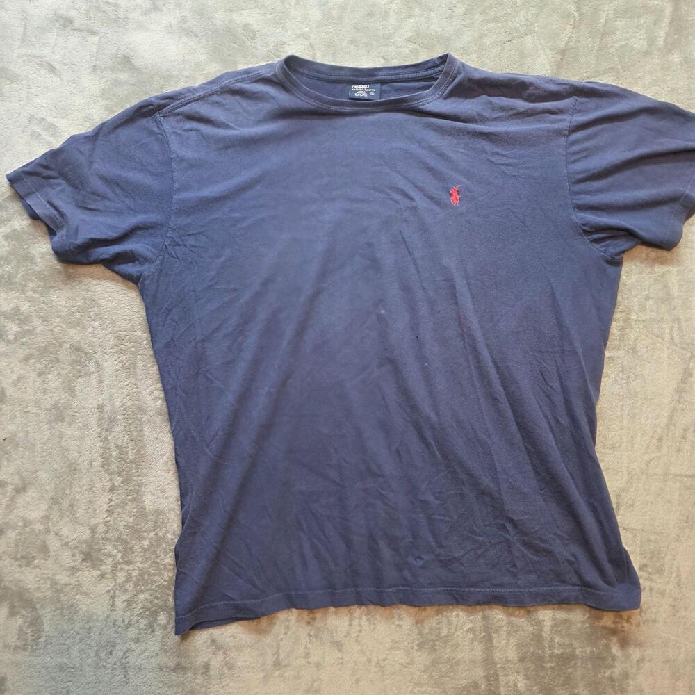 Polo By Ralph Lauren Shirt Mens L Blue Crew Neck Short Sleeve Pony Tee T-Shirt